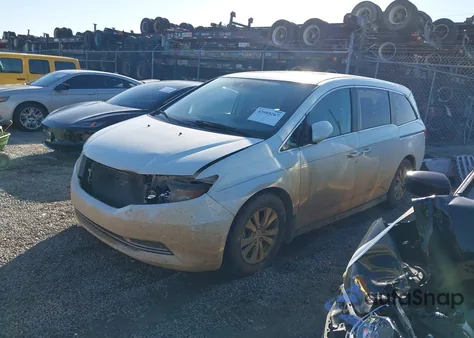 2016 Honda Odyssey Ex-L from USA, damaged, VIN 5FNRL5H64GB055325